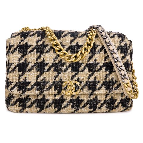 chanel tweed bag 19|chanel tweed double flap bag.